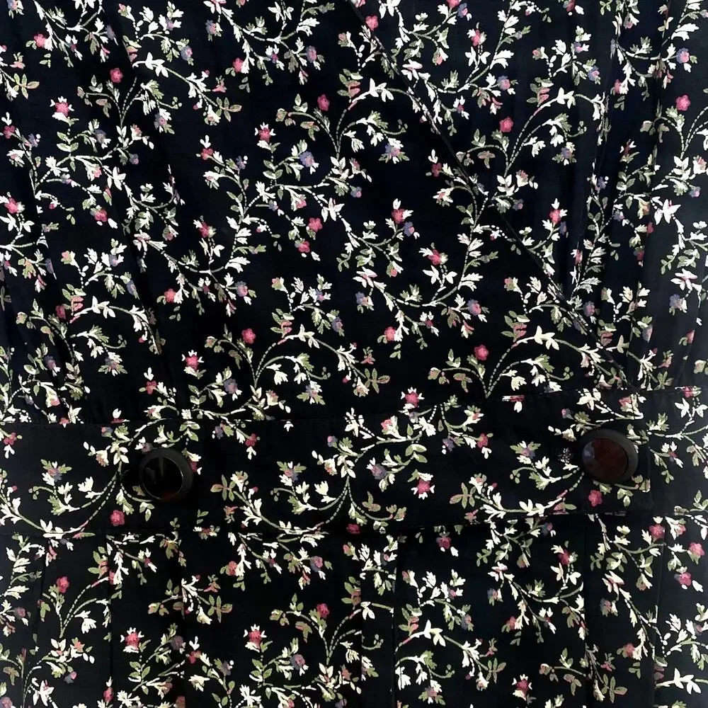 Vintage Stuart Alan Floral Romper Size 12
